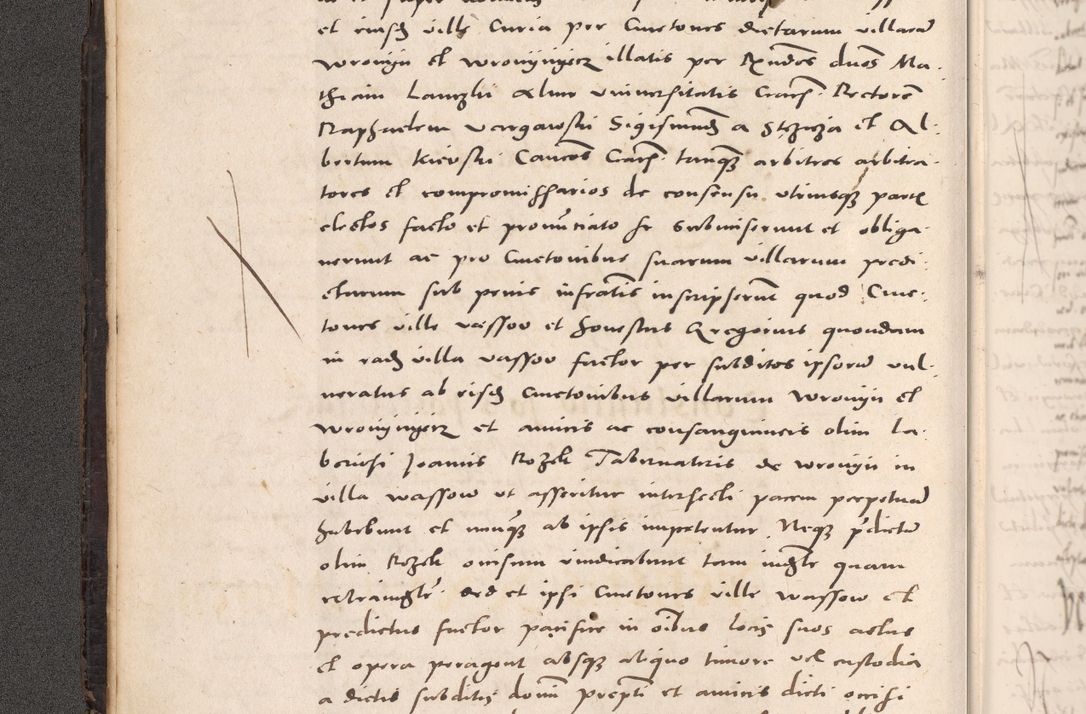 Zdjęcie nr 24 dla obiektu archiwalnego: Acta actorum causarum, sententiarum tam diffinitivarum quam interloquutoriarum, decretorum, obligationum, quietationum et constitutionum procuratorum coram reverendo domino Stanislao Schlomovski praeposito Calissiensi, archidiacono Sandecensi, canonico vicarioque in spiritualibus generali Cracocoviensi ad annum Domini millesimum quingentesimum quinquagesimum sextum, cuius indicatio quatuor decima, pontificatus sanctissimi in Christo patris domini Pauli divina providencia pape quarti anno ipsius