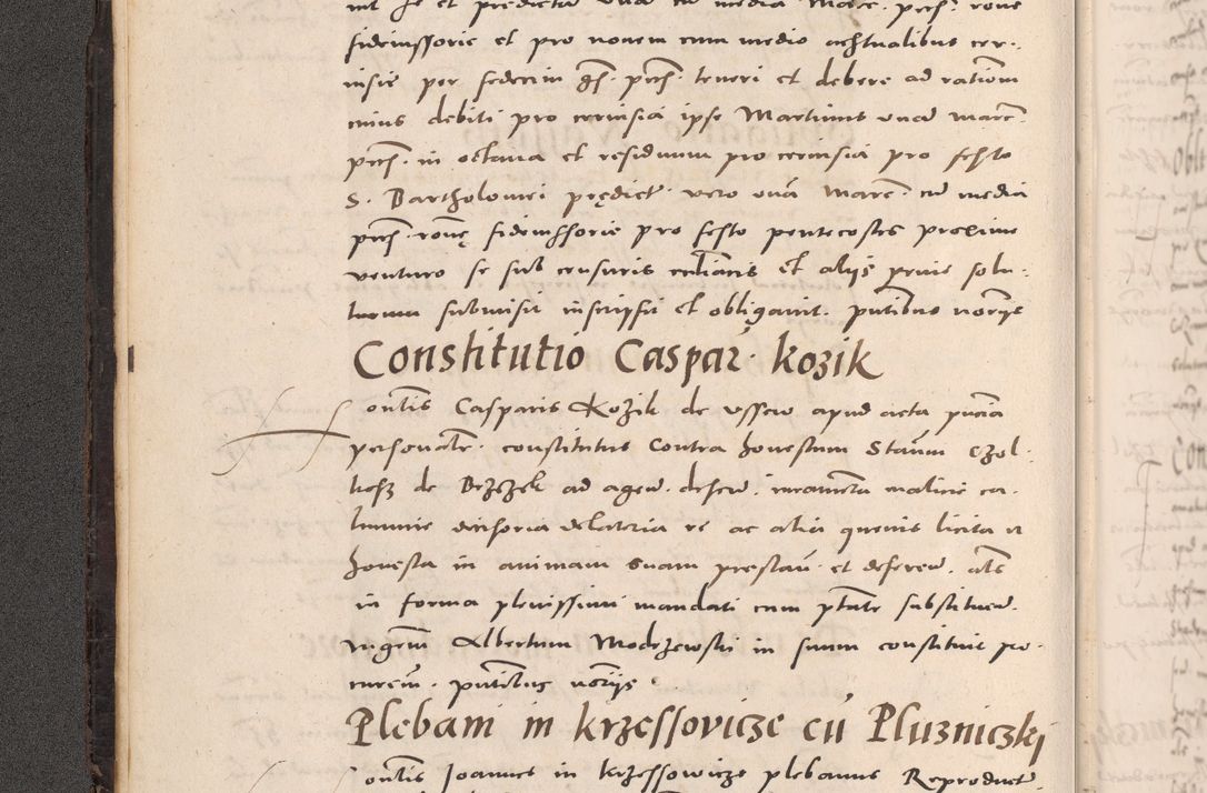 Zdjęcie nr 22 dla obiektu archiwalnego: Acta actorum causarum, sententiarum tam diffinitivarum quam interloquutoriarum, decretorum, obligationum, quietationum et constitutionum procuratorum coram reverendo domino Stanislao Schlomovski praeposito Calissiensi, archidiacono Sandecensi, canonico vicarioque in spiritualibus generali Cracocoviensi ad annum Domini millesimum quingentesimum quinquagesimum sextum, cuius indicatio quatuor decima, pontificatus sanctissimi in Christo patris domini Pauli divina providencia pape quarti anno ipsius