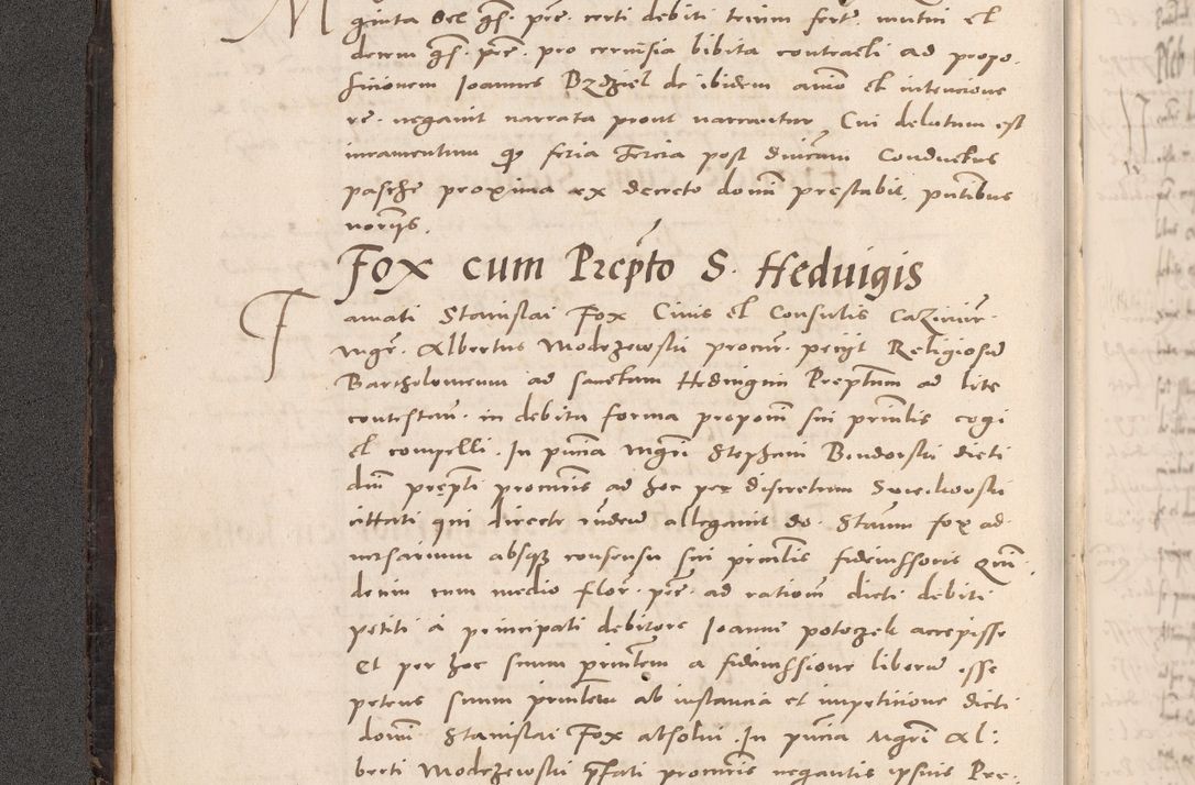 Zdjęcie nr 18 dla obiektu archiwalnego: Acta actorum causarum, sententiarum tam diffinitivarum quam interloquutoriarum, decretorum, obligationum, quietationum et constitutionum procuratorum coram reverendo domino Stanislao Schlomovski praeposito Calissiensi, archidiacono Sandecensi, canonico vicarioque in spiritualibus generali Cracocoviensi ad annum Domini millesimum quingentesimum quinquagesimum sextum, cuius indicatio quatuor decima, pontificatus sanctissimi in Christo patris domini Pauli divina providencia pape quarti anno ipsius