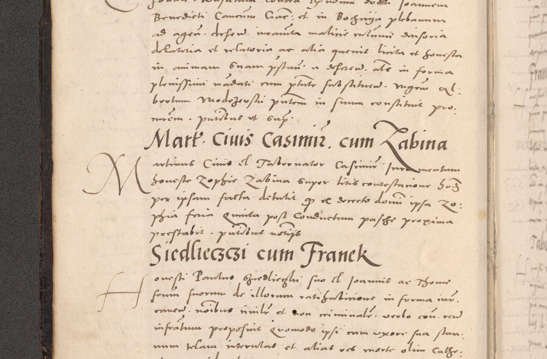 Zdjęcie nr 16 dla obiektu archiwalnego: Acta actorum causarum, sententiarum tam diffinitivarum quam interloquutoriarum, decretorum, obligationum, quietationum et constitutionum procuratorum coram reverendo domino Stanislao Schlomovski praeposito Calissiensi, archidiacono Sandecensi, canonico vicarioque in spiritualibus generali Cracocoviensi ad annum Domini millesimum quingentesimum quinquagesimum sextum, cuius indicatio quatuor decima, pontificatus sanctissimi in Christo patris domini Pauli divina providencia pape quarti anno ipsius