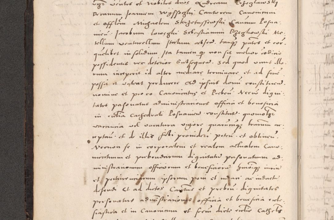 Zdjęcie nr 12 dla obiektu archiwalnego: Acta actorum causarum, sententiarum tam diffinitivarum quam interloquutoriarum, decretorum, obligationum, quietationum et constitutionum procuratorum coram reverendo domino Stanislao Schlomovski praeposito Calissiensi, archidiacono Sandecensi, canonico vicarioque in spiritualibus generali Cracocoviensi ad annum Domini millesimum quingentesimum quinquagesimum sextum, cuius indicatio quatuor decima, pontificatus sanctissimi in Christo patris domini Pauli divina providencia pape quarti anno ipsius