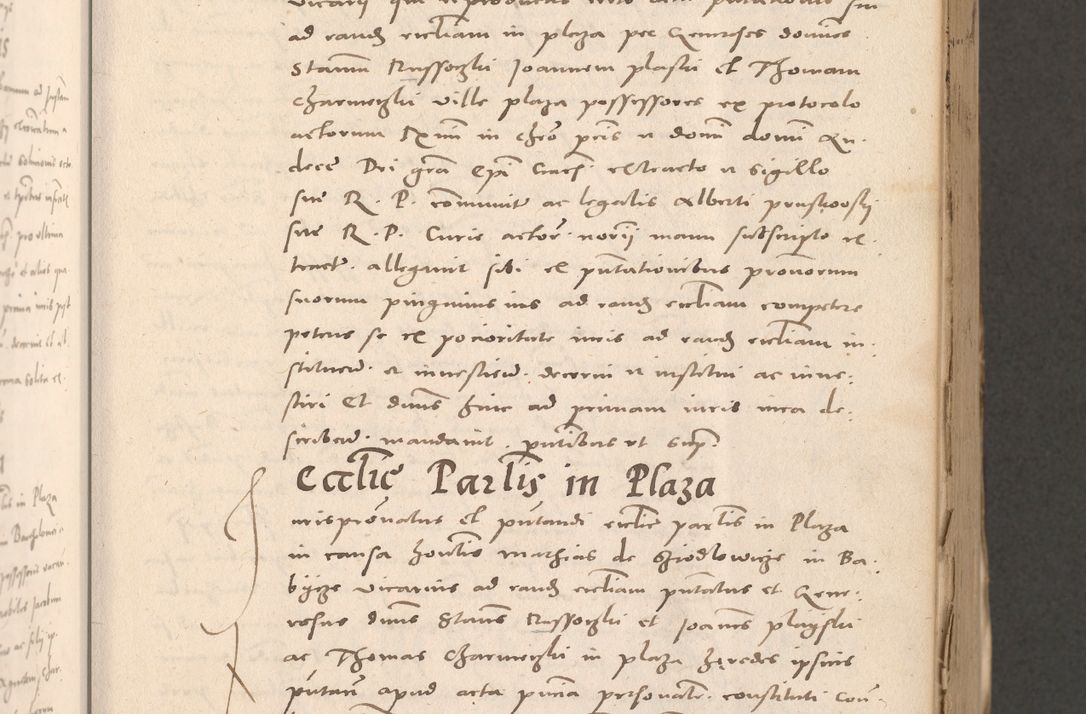 Zdjęcie nr 219 dla obiektu archiwalnego: Acta actorum causarum, sententiarum tam diffinitivarum quam interloquutoriarum, decretorum, obligationum, quietationum et constitutionum procuratorum coram reverendo domino Stanislao Schlomovski praeposito Calissiensi, archidiacono Sandecensi, canonico vicarioque in spiritualibus generali Cracocoviensi ad annum Domini millesimum quingentesimum quinquagesimum sextum, cuius indicatio quatuor decima, pontificatus sanctissimi in Christo patris domini Pauli divina providencia pape quarti anno ipsius
