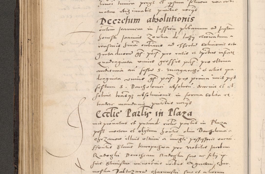 Zdjęcie nr 218 dla obiektu archiwalnego: Acta actorum causarum, sententiarum tam diffinitivarum quam interloquutoriarum, decretorum, obligationum, quietationum et constitutionum procuratorum coram reverendo domino Stanislao Schlomovski praeposito Calissiensi, archidiacono Sandecensi, canonico vicarioque in spiritualibus generali Cracocoviensi ad annum Domini millesimum quingentesimum quinquagesimum sextum, cuius indicatio quatuor decima, pontificatus sanctissimi in Christo patris domini Pauli divina providencia pape quarti anno ipsius