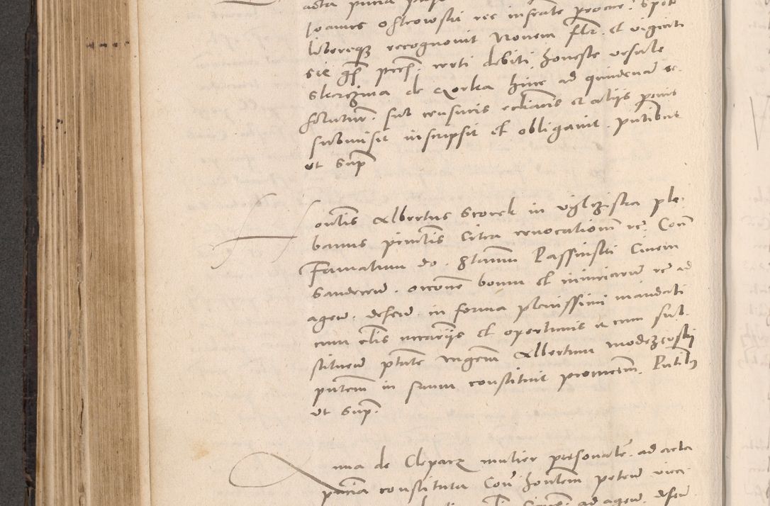 Zdjęcie nr 412 dla obiektu archiwalnego: Acta actorum causarum, sententiarum tam diffinitivarum quam interloquutoriarum, decretorum, obligationum, quietationum et constitutionum procuratorum coram reverendo domino Stanislao Schlomovski praeposito Calissiensi, archidiacono Sandecensi, canonico vicarioque in spiritualibus generali Cracocoviensi ad annum Domini millesimum quingentesimum quinquagesimum sextum, cuius indicatio quatuor decima, pontificatus sanctissimi in Christo patris domini Pauli divina providencia pape quarti anno ipsius