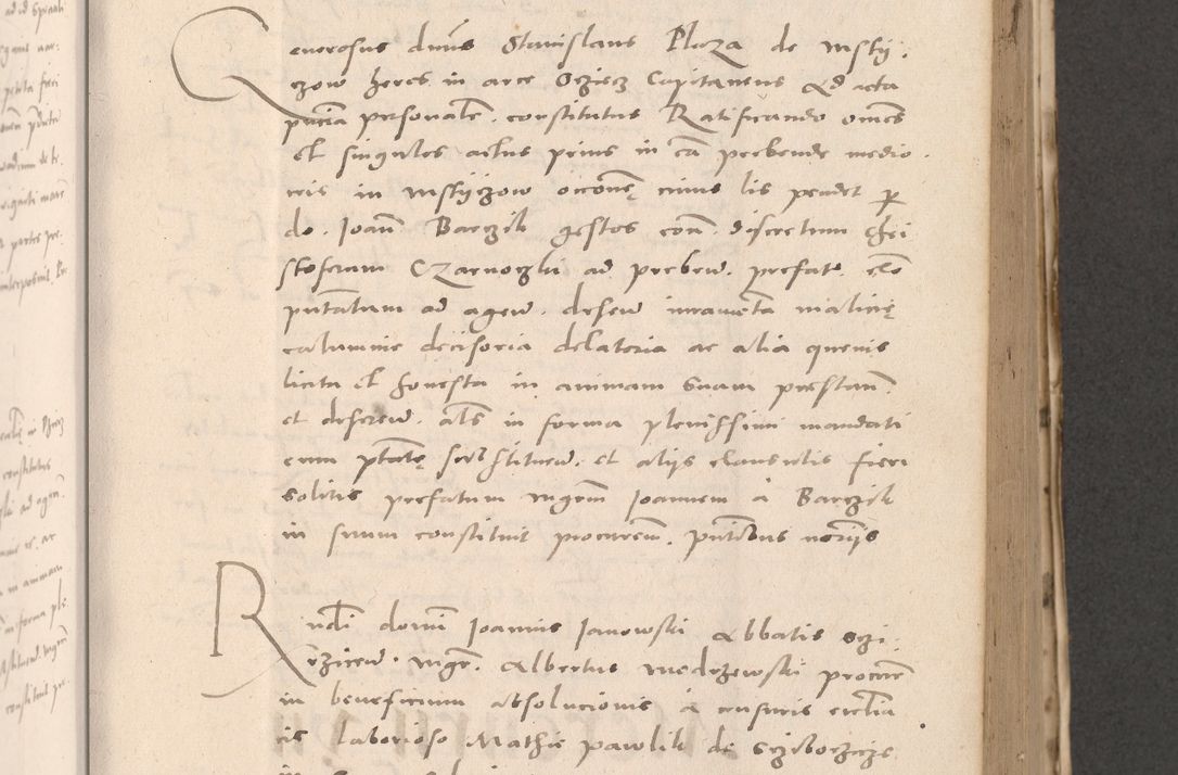 Zdjęcie nr 401 dla obiektu archiwalnego: Acta actorum causarum, sententiarum tam diffinitivarum quam interloquutoriarum, decretorum, obligationum, quietationum et constitutionum procuratorum coram reverendo domino Stanislao Schlomovski praeposito Calissiensi, archidiacono Sandecensi, canonico vicarioque in spiritualibus generali Cracocoviensi ad annum Domini millesimum quingentesimum quinquagesimum sextum, cuius indicatio quatuor decima, pontificatus sanctissimi in Christo patris domini Pauli divina providencia pape quarti anno ipsius