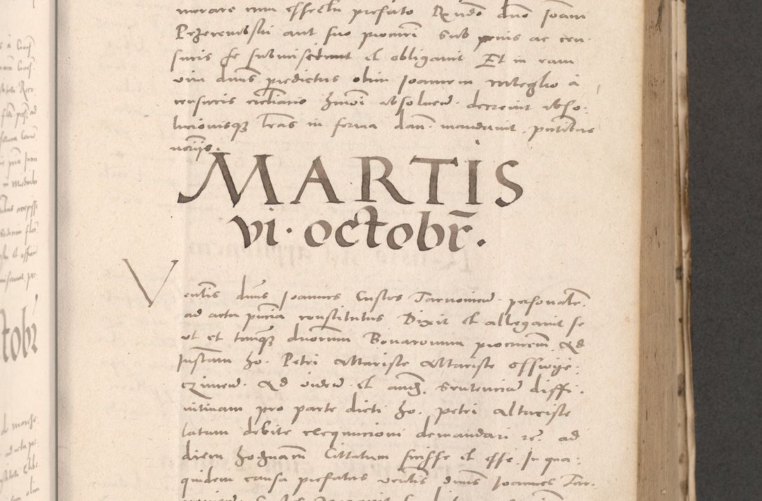 Zdjęcie nr 393 dla obiektu archiwalnego: Acta actorum causarum, sententiarum tam diffinitivarum quam interloquutoriarum, decretorum, obligationum, quietationum et constitutionum procuratorum coram reverendo domino Stanislao Schlomovski praeposito Calissiensi, archidiacono Sandecensi, canonico vicarioque in spiritualibus generali Cracocoviensi ad annum Domini millesimum quingentesimum quinquagesimum sextum, cuius indicatio quatuor decima, pontificatus sanctissimi in Christo patris domini Pauli divina providencia pape quarti anno ipsius