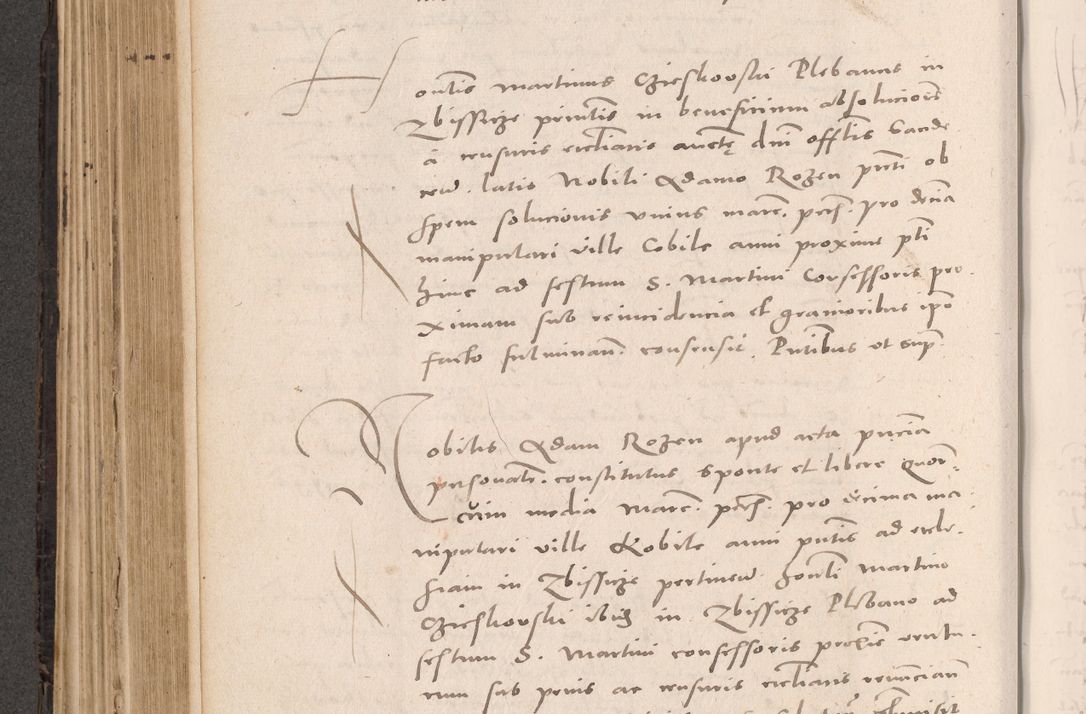 Zdjęcie nr 398 dla obiektu archiwalnego: Acta actorum causarum, sententiarum tam diffinitivarum quam interloquutoriarum, decretorum, obligationum, quietationum et constitutionum procuratorum coram reverendo domino Stanislao Schlomovski praeposito Calissiensi, archidiacono Sandecensi, canonico vicarioque in spiritualibus generali Cracocoviensi ad annum Domini millesimum quingentesimum quinquagesimum sextum, cuius indicatio quatuor decima, pontificatus sanctissimi in Christo patris domini Pauli divina providencia pape quarti anno ipsius