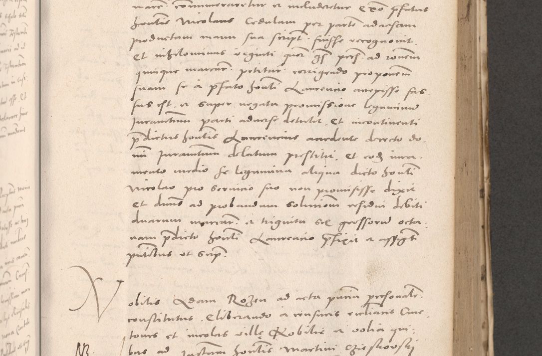 Zdjęcie nr 397 dla obiektu archiwalnego: Acta actorum causarum, sententiarum tam diffinitivarum quam interloquutoriarum, decretorum, obligationum, quietationum et constitutionum procuratorum coram reverendo domino Stanislao Schlomovski praeposito Calissiensi, archidiacono Sandecensi, canonico vicarioque in spiritualibus generali Cracocoviensi ad annum Domini millesimum quingentesimum quinquagesimum sextum, cuius indicatio quatuor decima, pontificatus sanctissimi in Christo patris domini Pauli divina providencia pape quarti anno ipsius