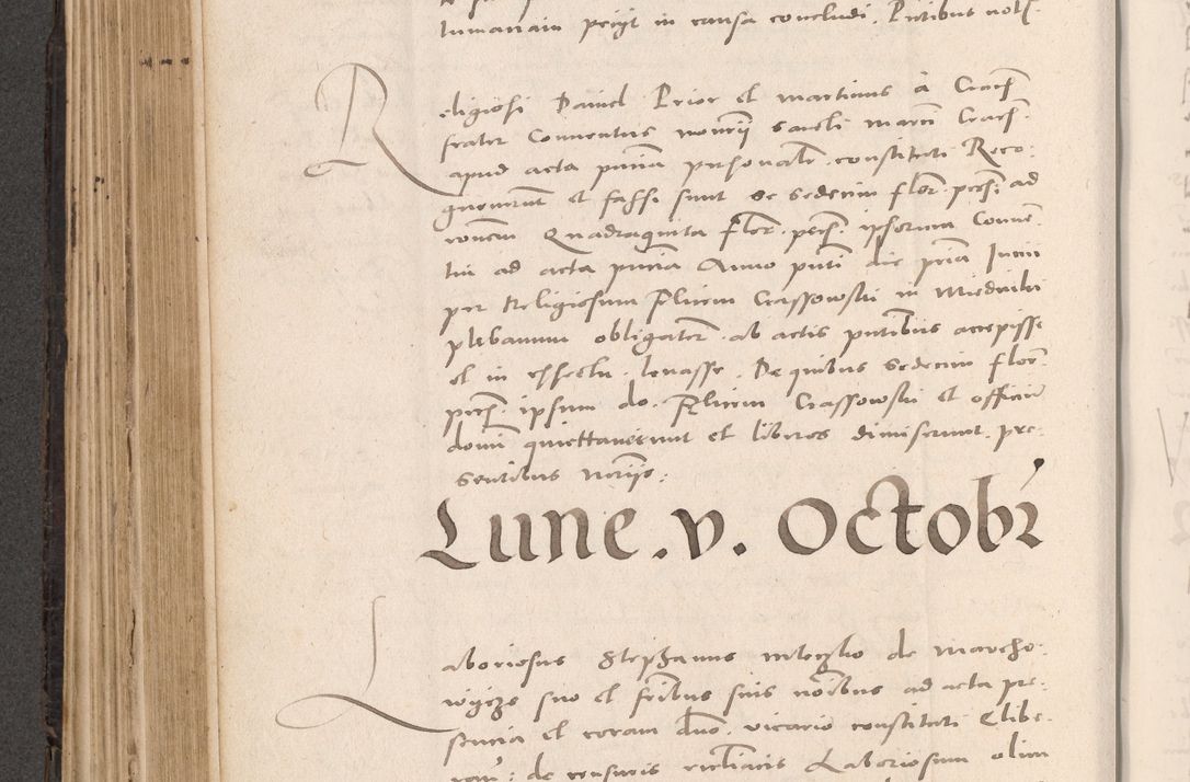Zdjęcie nr 392 dla obiektu archiwalnego: Acta actorum causarum, sententiarum tam diffinitivarum quam interloquutoriarum, decretorum, obligationum, quietationum et constitutionum procuratorum coram reverendo domino Stanislao Schlomovski praeposito Calissiensi, archidiacono Sandecensi, canonico vicarioque in spiritualibus generali Cracocoviensi ad annum Domini millesimum quingentesimum quinquagesimum sextum, cuius indicatio quatuor decima, pontificatus sanctissimi in Christo patris domini Pauli divina providencia pape quarti anno ipsius