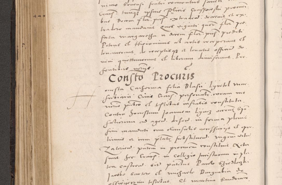Zdjęcie nr 390 dla obiektu archiwalnego: Acta actorum causarum, sententiarum tam diffinitivarum quam interloquutoriarum, decretorum, obligationum, quietationum et constitutionum procuratorum coram reverendo domino Stanislao Schlomovski praeposito Calissiensi, archidiacono Sandecensi, canonico vicarioque in spiritualibus generali Cracocoviensi ad annum Domini millesimum quingentesimum quinquagesimum sextum, cuius indicatio quatuor decima, pontificatus sanctissimi in Christo patris domini Pauli divina providencia pape quarti anno ipsius