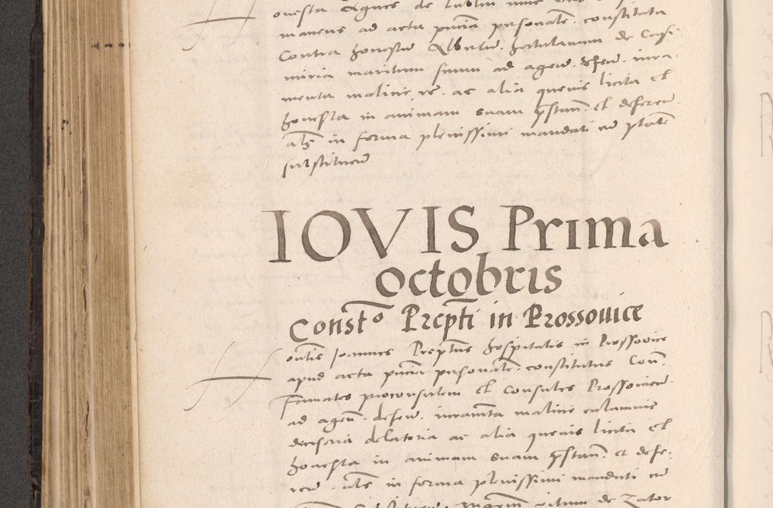 Zdjęcie nr 384 dla obiektu archiwalnego: Acta actorum causarum, sententiarum tam diffinitivarum quam interloquutoriarum, decretorum, obligationum, quietationum et constitutionum procuratorum coram reverendo domino Stanislao Schlomovski praeposito Calissiensi, archidiacono Sandecensi, canonico vicarioque in spiritualibus generali Cracocoviensi ad annum Domini millesimum quingentesimum quinquagesimum sextum, cuius indicatio quatuor decima, pontificatus sanctissimi in Christo patris domini Pauli divina providencia pape quarti anno ipsius