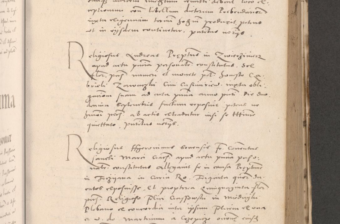 Zdjęcie nr 385 dla obiektu archiwalnego: Acta actorum causarum, sententiarum tam diffinitivarum quam interloquutoriarum, decretorum, obligationum, quietationum et constitutionum procuratorum coram reverendo domino Stanislao Schlomovski praeposito Calissiensi, archidiacono Sandecensi, canonico vicarioque in spiritualibus generali Cracocoviensi ad annum Domini millesimum quingentesimum quinquagesimum sextum, cuius indicatio quatuor decima, pontificatus sanctissimi in Christo patris domini Pauli divina providencia pape quarti anno ipsius
