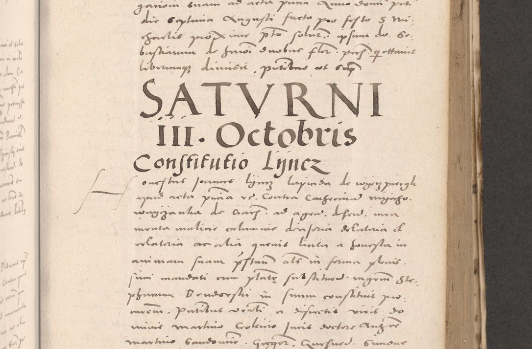 Zdjęcie nr 387 dla obiektu archiwalnego: Acta actorum causarum, sententiarum tam diffinitivarum quam interloquutoriarum, decretorum, obligationum, quietationum et constitutionum procuratorum coram reverendo domino Stanislao Schlomovski praeposito Calissiensi, archidiacono Sandecensi, canonico vicarioque in spiritualibus generali Cracocoviensi ad annum Domini millesimum quingentesimum quinquagesimum sextum, cuius indicatio quatuor decima, pontificatus sanctissimi in Christo patris domini Pauli divina providencia pape quarti anno ipsius