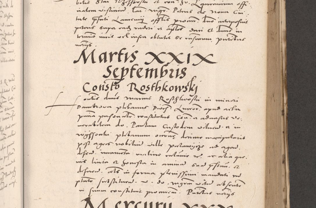 Zdjęcie nr 381 dla obiektu archiwalnego: Acta actorum causarum, sententiarum tam diffinitivarum quam interloquutoriarum, decretorum, obligationum, quietationum et constitutionum procuratorum coram reverendo domino Stanislao Schlomovski praeposito Calissiensi, archidiacono Sandecensi, canonico vicarioque in spiritualibus generali Cracocoviensi ad annum Domini millesimum quingentesimum quinquagesimum sextum, cuius indicatio quatuor decima, pontificatus sanctissimi in Christo patris domini Pauli divina providencia pape quarti anno ipsius
