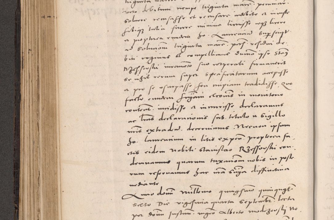 Zdjęcie nr 376 dla obiektu archiwalnego: Acta actorum causarum, sententiarum tam diffinitivarum quam interloquutoriarum, decretorum, obligationum, quietationum et constitutionum procuratorum coram reverendo domino Stanislao Schlomovski praeposito Calissiensi, archidiacono Sandecensi, canonico vicarioque in spiritualibus generali Cracocoviensi ad annum Domini millesimum quingentesimum quinquagesimum sextum, cuius indicatio quatuor decima, pontificatus sanctissimi in Christo patris domini Pauli divina providencia pape quarti anno ipsius