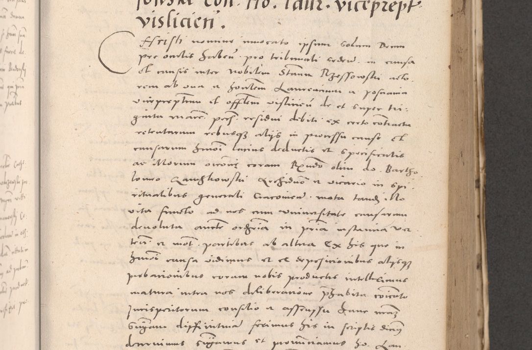 Zdjęcie nr 375 dla obiektu archiwalnego: Acta actorum causarum, sententiarum tam diffinitivarum quam interloquutoriarum, decretorum, obligationum, quietationum et constitutionum procuratorum coram reverendo domino Stanislao Schlomovski praeposito Calissiensi, archidiacono Sandecensi, canonico vicarioque in spiritualibus generali Cracocoviensi ad annum Domini millesimum quingentesimum quinquagesimum sextum, cuius indicatio quatuor decima, pontificatus sanctissimi in Christo patris domini Pauli divina providencia pape quarti anno ipsius