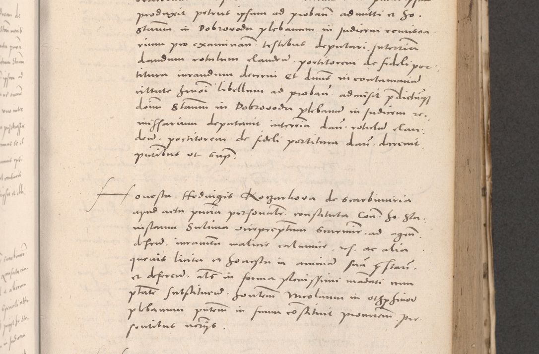 Zdjęcie nr 369 dla obiektu archiwalnego: Acta actorum causarum, sententiarum tam diffinitivarum quam interloquutoriarum, decretorum, obligationum, quietationum et constitutionum procuratorum coram reverendo domino Stanislao Schlomovski praeposito Calissiensi, archidiacono Sandecensi, canonico vicarioque in spiritualibus generali Cracocoviensi ad annum Domini millesimum quingentesimum quinquagesimum sextum, cuius indicatio quatuor decima, pontificatus sanctissimi in Christo patris domini Pauli divina providencia pape quarti anno ipsius