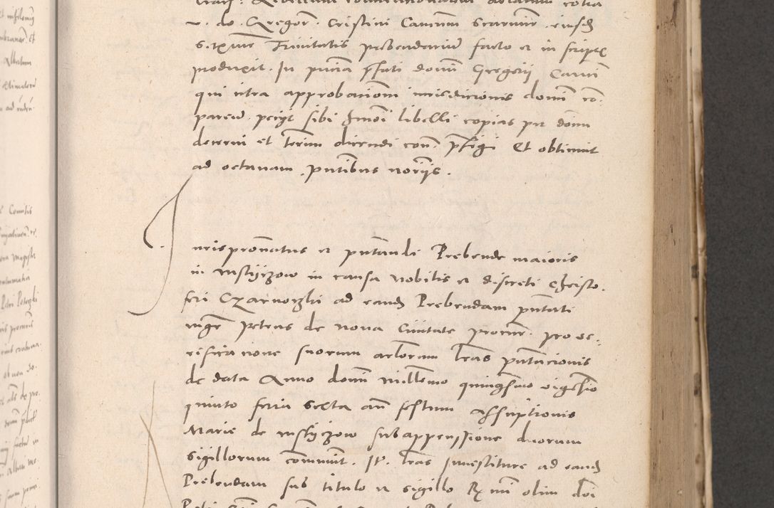 Zdjęcie nr 371 dla obiektu archiwalnego: Acta actorum causarum, sententiarum tam diffinitivarum quam interloquutoriarum, decretorum, obligationum, quietationum et constitutionum procuratorum coram reverendo domino Stanislao Schlomovski praeposito Calissiensi, archidiacono Sandecensi, canonico vicarioque in spiritualibus generali Cracocoviensi ad annum Domini millesimum quingentesimum quinquagesimum sextum, cuius indicatio quatuor decima, pontificatus sanctissimi in Christo patris domini Pauli divina providencia pape quarti anno ipsius
