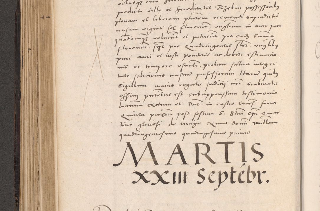 Zdjęcie nr 366 dla obiektu archiwalnego: Acta actorum causarum, sententiarum tam diffinitivarum quam interloquutoriarum, decretorum, obligationum, quietationum et constitutionum procuratorum coram reverendo domino Stanislao Schlomovski praeposito Calissiensi, archidiacono Sandecensi, canonico vicarioque in spiritualibus generali Cracocoviensi ad annum Domini millesimum quingentesimum quinquagesimum sextum, cuius indicatio quatuor decima, pontificatus sanctissimi in Christo patris domini Pauli divina providencia pape quarti anno ipsius
