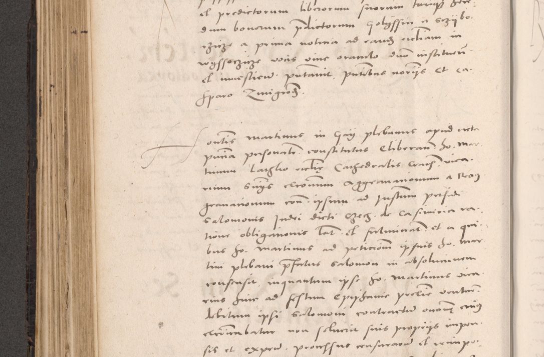 Zdjęcie nr 354 dla obiektu archiwalnego: Acta actorum causarum, sententiarum tam diffinitivarum quam interloquutoriarum, decretorum, obligationum, quietationum et constitutionum procuratorum coram reverendo domino Stanislao Schlomovski praeposito Calissiensi, archidiacono Sandecensi, canonico vicarioque in spiritualibus generali Cracocoviensi ad annum Domini millesimum quingentesimum quinquagesimum sextum, cuius indicatio quatuor decima, pontificatus sanctissimi in Christo patris domini Pauli divina providencia pape quarti anno ipsius
