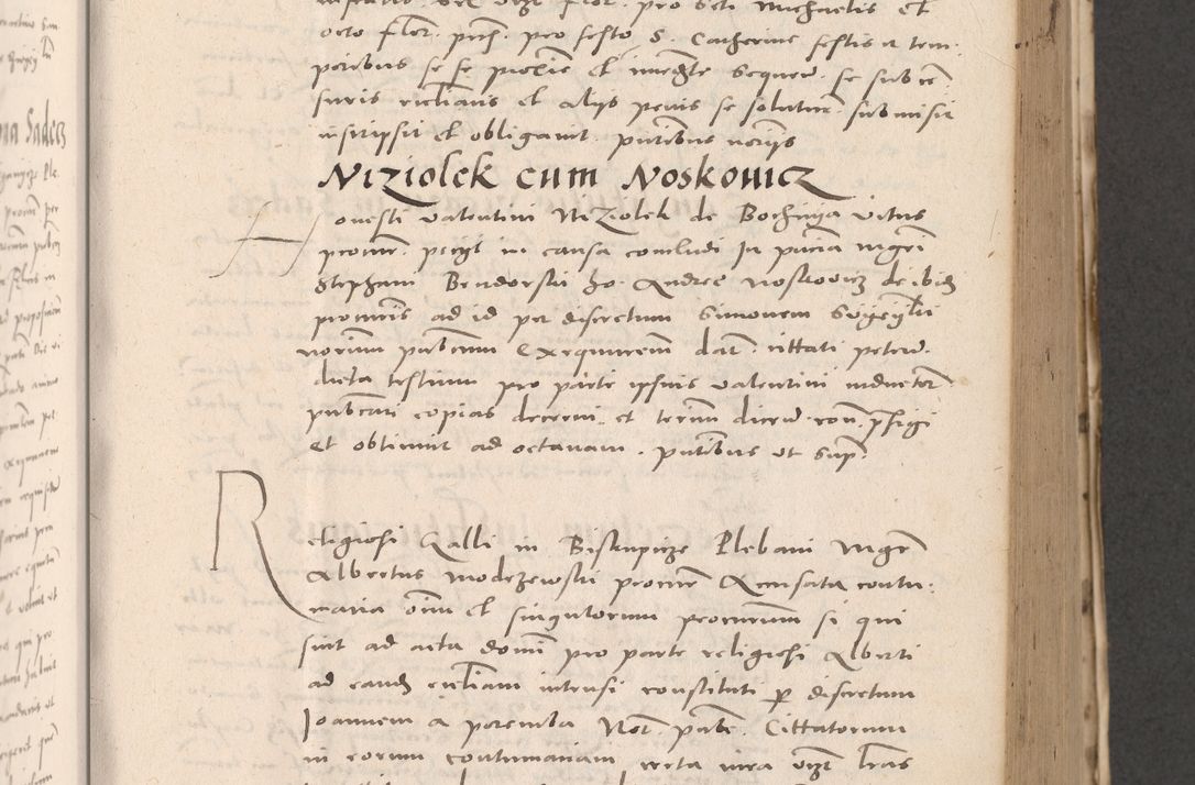 Zdjęcie nr 345 dla obiektu archiwalnego: Acta actorum causarum, sententiarum tam diffinitivarum quam interloquutoriarum, decretorum, obligationum, quietationum et constitutionum procuratorum coram reverendo domino Stanislao Schlomovski praeposito Calissiensi, archidiacono Sandecensi, canonico vicarioque in spiritualibus generali Cracocoviensi ad annum Domini millesimum quingentesimum quinquagesimum sextum, cuius indicatio quatuor decima, pontificatus sanctissimi in Christo patris domini Pauli divina providencia pape quarti anno ipsius