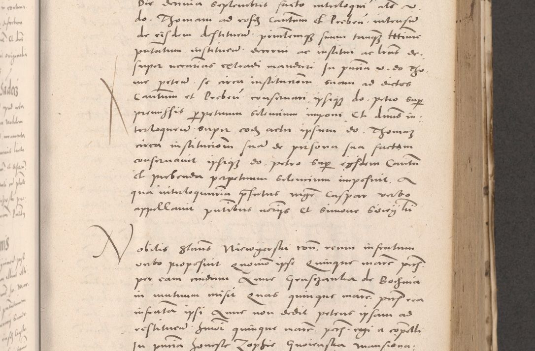 Zdjęcie nr 347 dla obiektu archiwalnego: Acta actorum causarum, sententiarum tam diffinitivarum quam interloquutoriarum, decretorum, obligationum, quietationum et constitutionum procuratorum coram reverendo domino Stanislao Schlomovski praeposito Calissiensi, archidiacono Sandecensi, canonico vicarioque in spiritualibus generali Cracocoviensi ad annum Domini millesimum quingentesimum quinquagesimum sextum, cuius indicatio quatuor decima, pontificatus sanctissimi in Christo patris domini Pauli divina providencia pape quarti anno ipsius