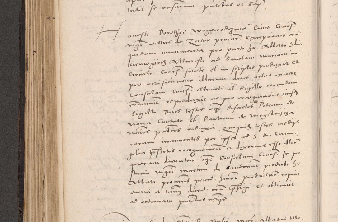 Zdjęcie nr 340 dla obiektu archiwalnego: Acta actorum causarum, sententiarum tam diffinitivarum quam interloquutoriarum, decretorum, obligationum, quietationum et constitutionum procuratorum coram reverendo domino Stanislao Schlomovski praeposito Calissiensi, archidiacono Sandecensi, canonico vicarioque in spiritualibus generali Cracocoviensi ad annum Domini millesimum quingentesimum quinquagesimum sextum, cuius indicatio quatuor decima, pontificatus sanctissimi in Christo patris domini Pauli divina providencia pape quarti anno ipsius