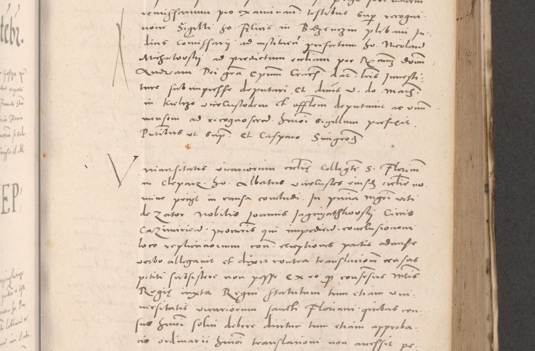 Zdjęcie nr 337 dla obiektu archiwalnego: Acta actorum causarum, sententiarum tam diffinitivarum quam interloquutoriarum, decretorum, obligationum, quietationum et constitutionum procuratorum coram reverendo domino Stanislao Schlomovski praeposito Calissiensi, archidiacono Sandecensi, canonico vicarioque in spiritualibus generali Cracocoviensi ad annum Domini millesimum quingentesimum quinquagesimum sextum, cuius indicatio quatuor decima, pontificatus sanctissimi in Christo patris domini Pauli divina providencia pape quarti anno ipsius