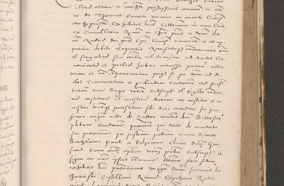 Zdjęcie nr 325 dla obiektu archiwalnego: Acta actorum causarum, sententiarum tam diffinitivarum quam interloquutoriarum, decretorum, obligationum, quietationum et constitutionum procuratorum coram reverendo domino Stanislao Schlomovski praeposito Calissiensi, archidiacono Sandecensi, canonico vicarioque in spiritualibus generali Cracocoviensi ad annum Domini millesimum quingentesimum quinquagesimum sextum, cuius indicatio quatuor decima, pontificatus sanctissimi in Christo patris domini Pauli divina providencia pape quarti anno ipsius