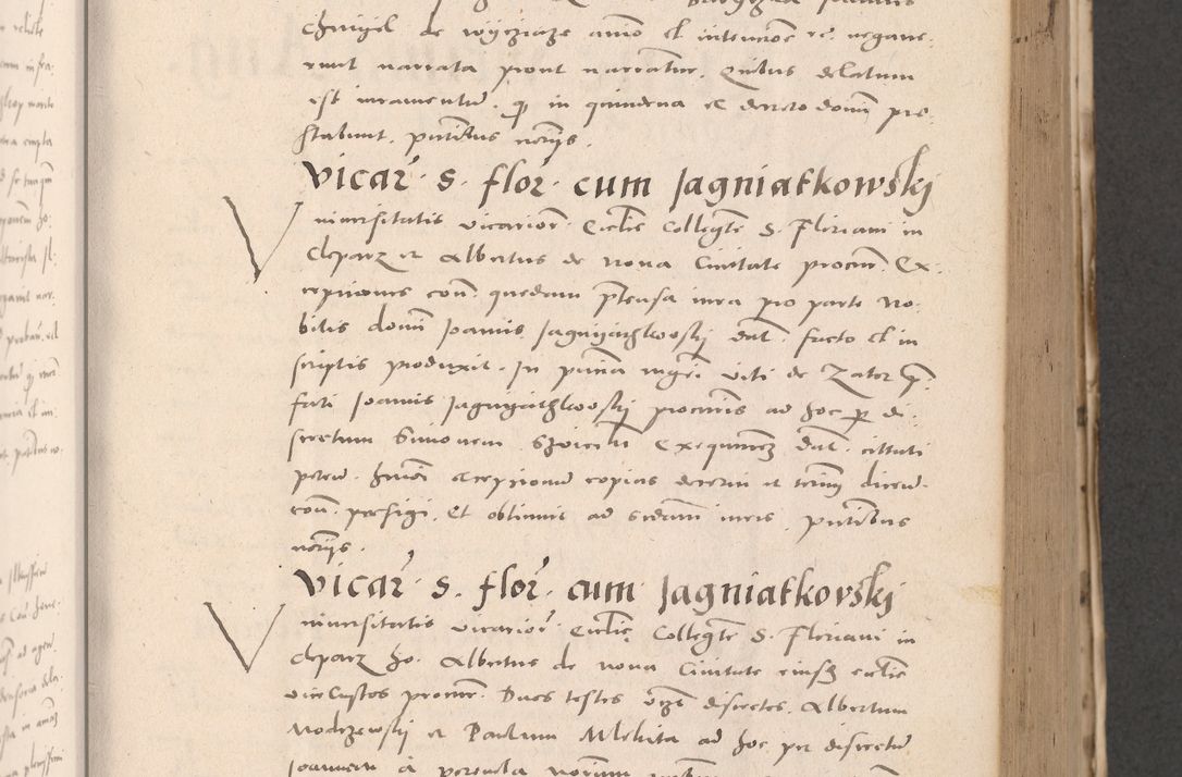 Zdjęcie nr 319 dla obiektu archiwalnego: Acta actorum causarum, sententiarum tam diffinitivarum quam interloquutoriarum, decretorum, obligationum, quietationum et constitutionum procuratorum coram reverendo domino Stanislao Schlomovski praeposito Calissiensi, archidiacono Sandecensi, canonico vicarioque in spiritualibus generali Cracocoviensi ad annum Domini millesimum quingentesimum quinquagesimum sextum, cuius indicatio quatuor decima, pontificatus sanctissimi in Christo patris domini Pauli divina providencia pape quarti anno ipsius
