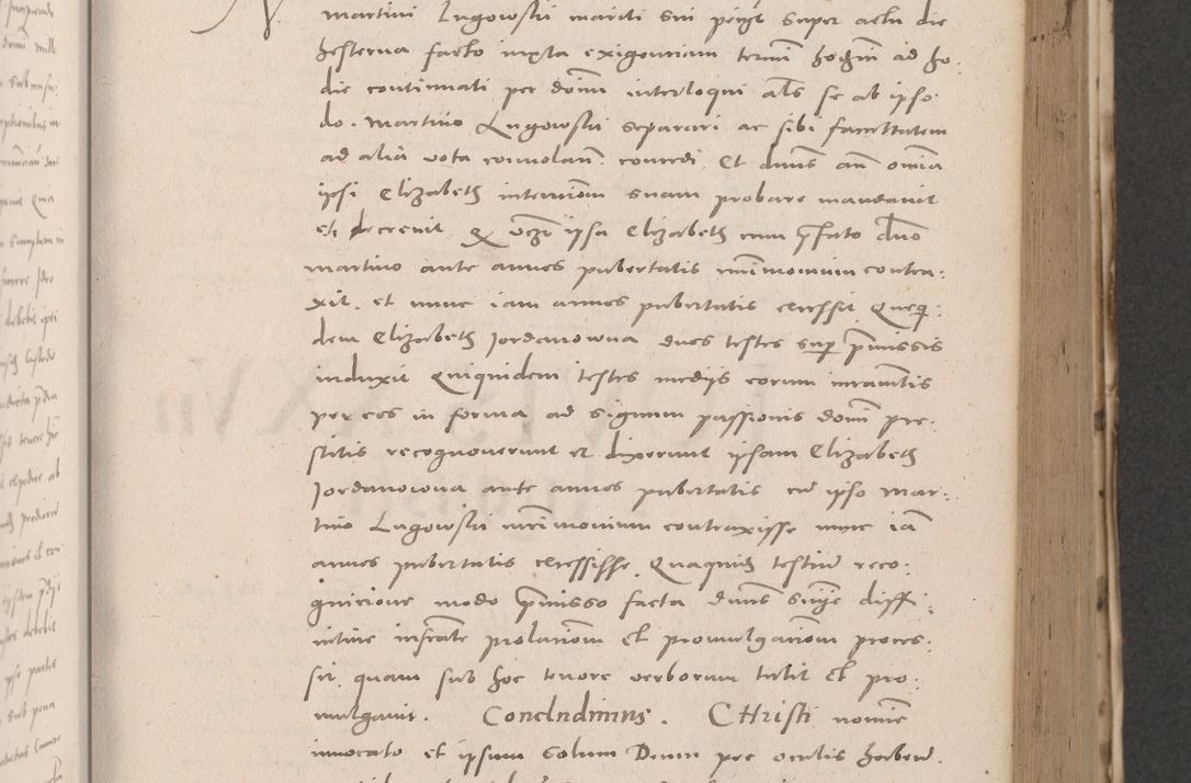 Zdjęcie nr 309 dla obiektu archiwalnego: Acta actorum causarum, sententiarum tam diffinitivarum quam interloquutoriarum, decretorum, obligationum, quietationum et constitutionum procuratorum coram reverendo domino Stanislao Schlomovski praeposito Calissiensi, archidiacono Sandecensi, canonico vicarioque in spiritualibus generali Cracocoviensi ad annum Domini millesimum quingentesimum quinquagesimum sextum, cuius indicatio quatuor decima, pontificatus sanctissimi in Christo patris domini Pauli divina providencia pape quarti anno ipsius