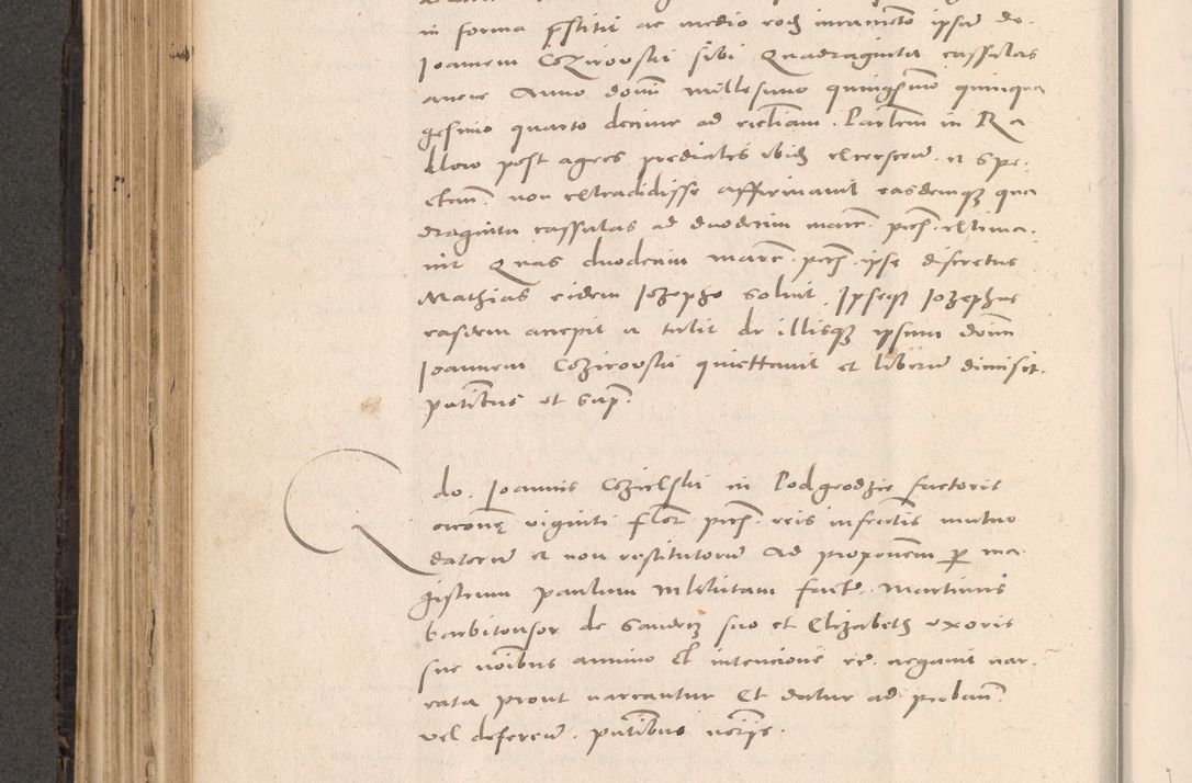 Zdjęcie nr 306 dla obiektu archiwalnego: Acta actorum causarum, sententiarum tam diffinitivarum quam interloquutoriarum, decretorum, obligationum, quietationum et constitutionum procuratorum coram reverendo domino Stanislao Schlomovski praeposito Calissiensi, archidiacono Sandecensi, canonico vicarioque in spiritualibus generali Cracocoviensi ad annum Domini millesimum quingentesimum quinquagesimum sextum, cuius indicatio quatuor decima, pontificatus sanctissimi in Christo patris domini Pauli divina providencia pape quarti anno ipsius