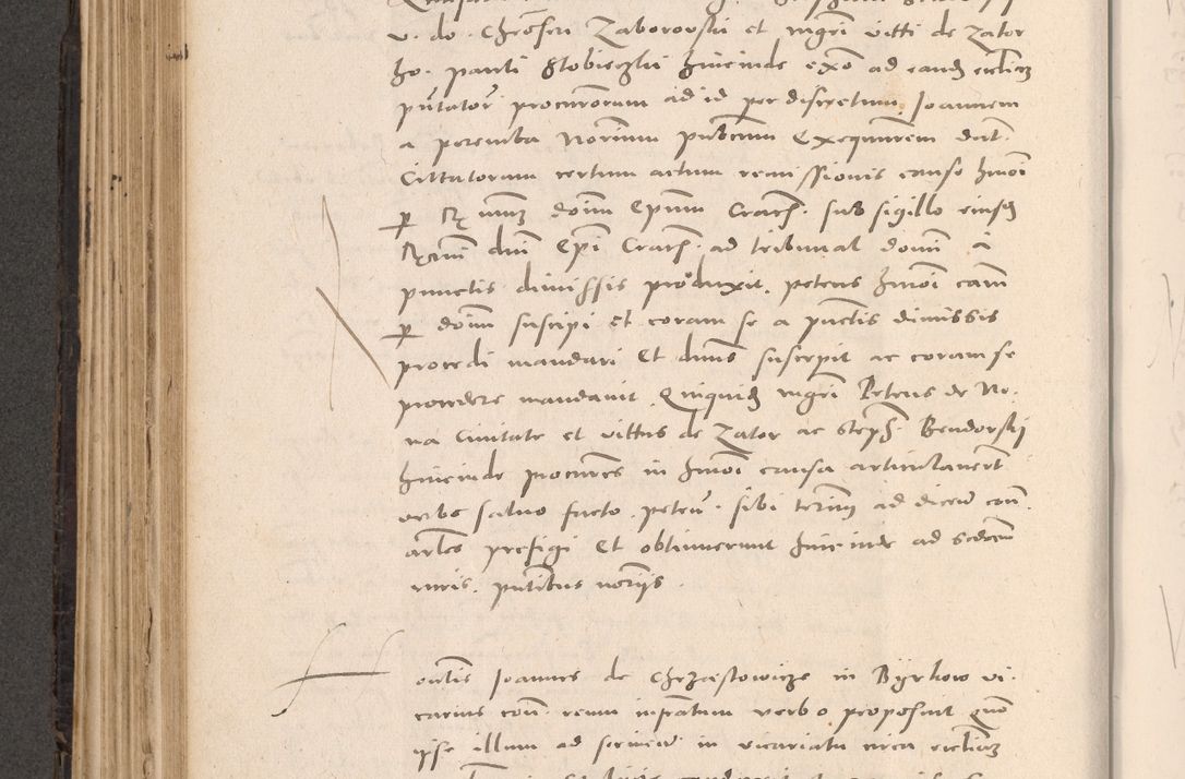 Zdjęcie nr 302 dla obiektu archiwalnego: Acta actorum causarum, sententiarum tam diffinitivarum quam interloquutoriarum, decretorum, obligationum, quietationum et constitutionum procuratorum coram reverendo domino Stanislao Schlomovski praeposito Calissiensi, archidiacono Sandecensi, canonico vicarioque in spiritualibus generali Cracocoviensi ad annum Domini millesimum quingentesimum quinquagesimum sextum, cuius indicatio quatuor decima, pontificatus sanctissimi in Christo patris domini Pauli divina providencia pape quarti anno ipsius