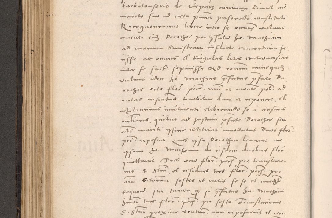 Zdjęcie nr 296 dla obiektu archiwalnego: Acta actorum causarum, sententiarum tam diffinitivarum quam interloquutoriarum, decretorum, obligationum, quietationum et constitutionum procuratorum coram reverendo domino Stanislao Schlomovski praeposito Calissiensi, archidiacono Sandecensi, canonico vicarioque in spiritualibus generali Cracocoviensi ad annum Domini millesimum quingentesimum quinquagesimum sextum, cuius indicatio quatuor decima, pontificatus sanctissimi in Christo patris domini Pauli divina providencia pape quarti anno ipsius
