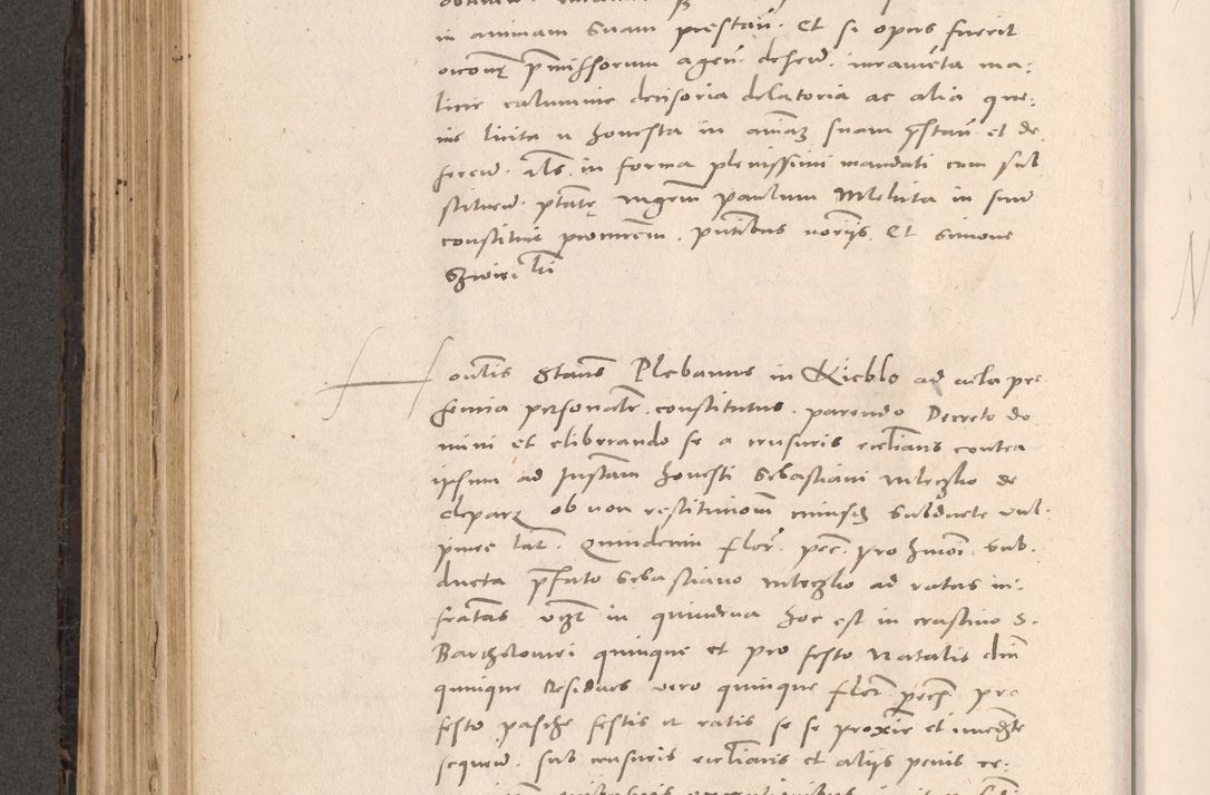 Zdjęcie nr 292 dla obiektu archiwalnego: Acta actorum causarum, sententiarum tam diffinitivarum quam interloquutoriarum, decretorum, obligationum, quietationum et constitutionum procuratorum coram reverendo domino Stanislao Schlomovski praeposito Calissiensi, archidiacono Sandecensi, canonico vicarioque in spiritualibus generali Cracocoviensi ad annum Domini millesimum quingentesimum quinquagesimum sextum, cuius indicatio quatuor decima, pontificatus sanctissimi in Christo patris domini Pauli divina providencia pape quarti anno ipsius
