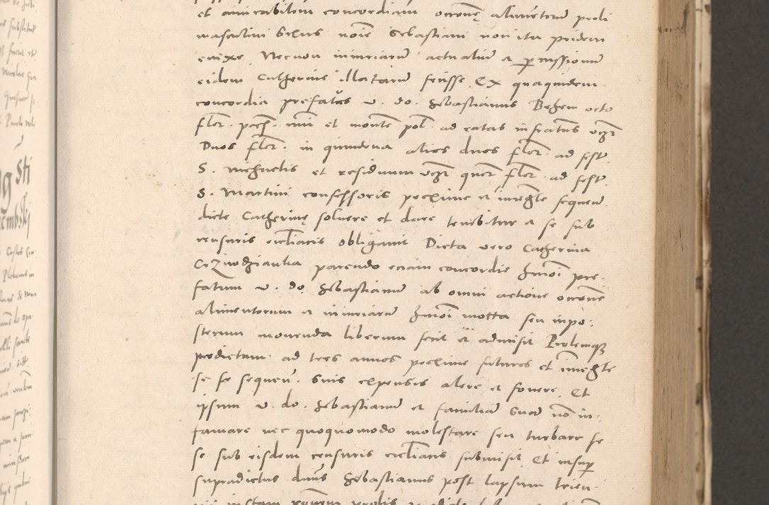 Zdjęcie nr 291 dla obiektu archiwalnego: Acta actorum causarum, sententiarum tam diffinitivarum quam interloquutoriarum, decretorum, obligationum, quietationum et constitutionum procuratorum coram reverendo domino Stanislao Schlomovski praeposito Calissiensi, archidiacono Sandecensi, canonico vicarioque in spiritualibus generali Cracocoviensi ad annum Domini millesimum quingentesimum quinquagesimum sextum, cuius indicatio quatuor decima, pontificatus sanctissimi in Christo patris domini Pauli divina providencia pape quarti anno ipsius