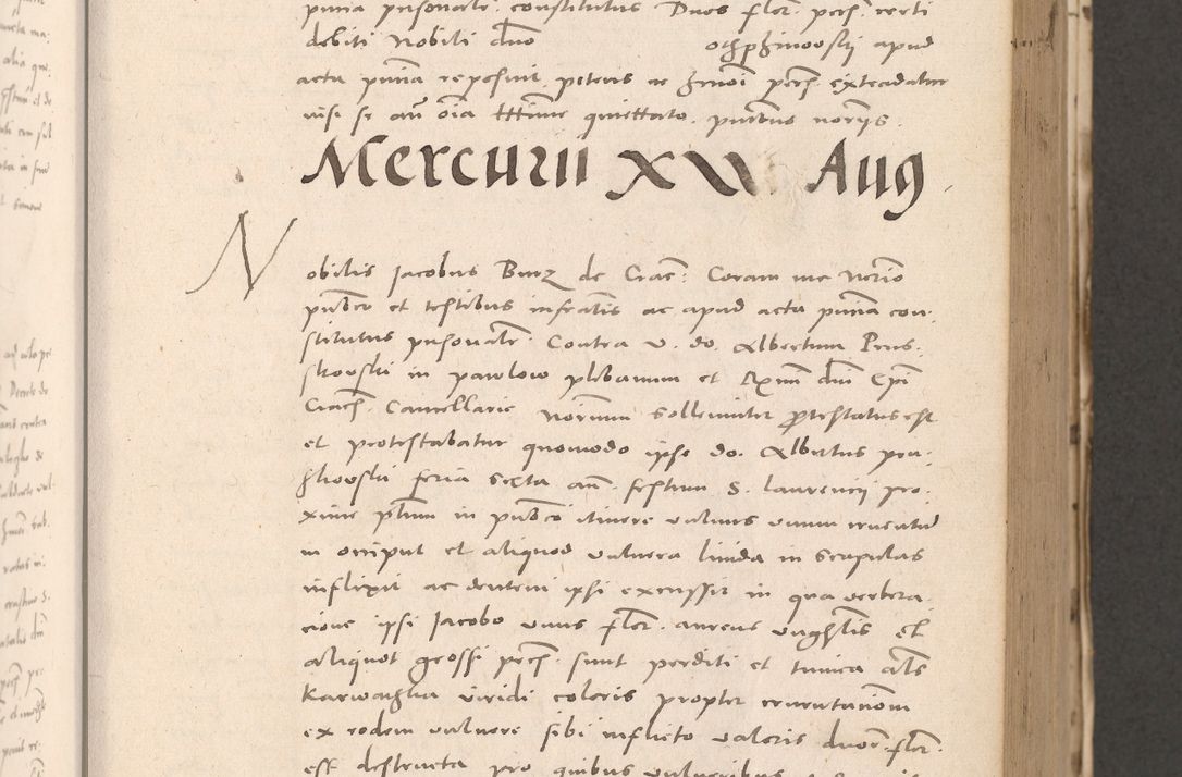 Zdjęcie nr 293 dla obiektu archiwalnego: Acta actorum causarum, sententiarum tam diffinitivarum quam interloquutoriarum, decretorum, obligationum, quietationum et constitutionum procuratorum coram reverendo domino Stanislao Schlomovski praeposito Calissiensi, archidiacono Sandecensi, canonico vicarioque in spiritualibus generali Cracocoviensi ad annum Domini millesimum quingentesimum quinquagesimum sextum, cuius indicatio quatuor decima, pontificatus sanctissimi in Christo patris domini Pauli divina providencia pape quarti anno ipsius