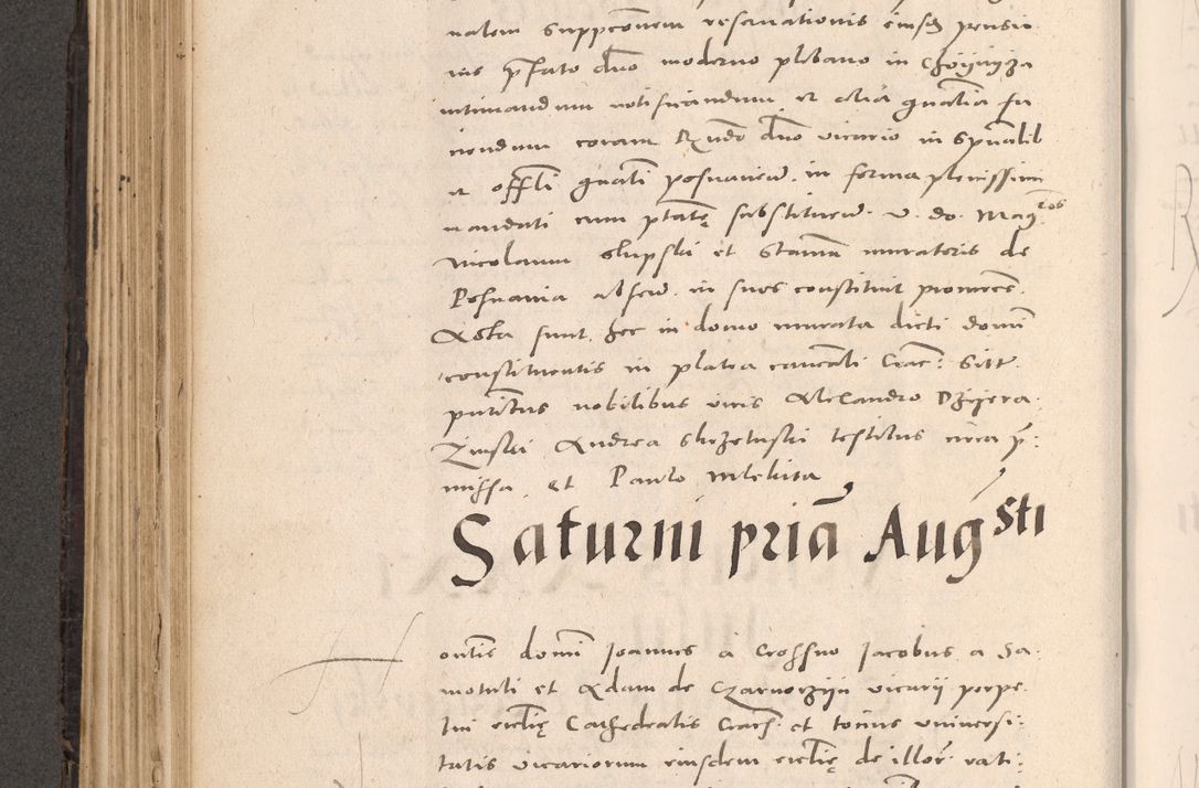 Zdjęcie nr 286 dla obiektu archiwalnego: Acta actorum causarum, sententiarum tam diffinitivarum quam interloquutoriarum, decretorum, obligationum, quietationum et constitutionum procuratorum coram reverendo domino Stanislao Schlomovski praeposito Calissiensi, archidiacono Sandecensi, canonico vicarioque in spiritualibus generali Cracocoviensi ad annum Domini millesimum quingentesimum quinquagesimum sextum, cuius indicatio quatuor decima, pontificatus sanctissimi in Christo patris domini Pauli divina providencia pape quarti anno ipsius