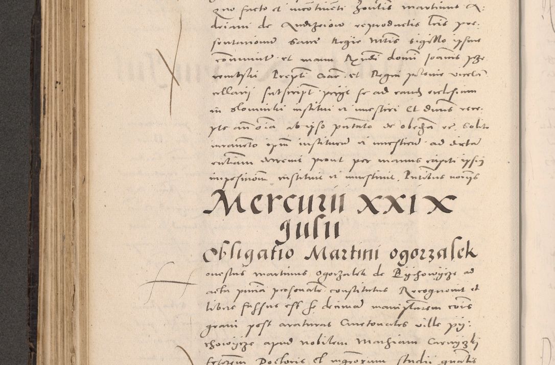 Zdjęcie nr 284 dla obiektu archiwalnego: Acta actorum causarum, sententiarum tam diffinitivarum quam interloquutoriarum, decretorum, obligationum, quietationum et constitutionum procuratorum coram reverendo domino Stanislao Schlomovski praeposito Calissiensi, archidiacono Sandecensi, canonico vicarioque in spiritualibus generali Cracocoviensi ad annum Domini millesimum quingentesimum quinquagesimum sextum, cuius indicatio quatuor decima, pontificatus sanctissimi in Christo patris domini Pauli divina providencia pape quarti anno ipsius