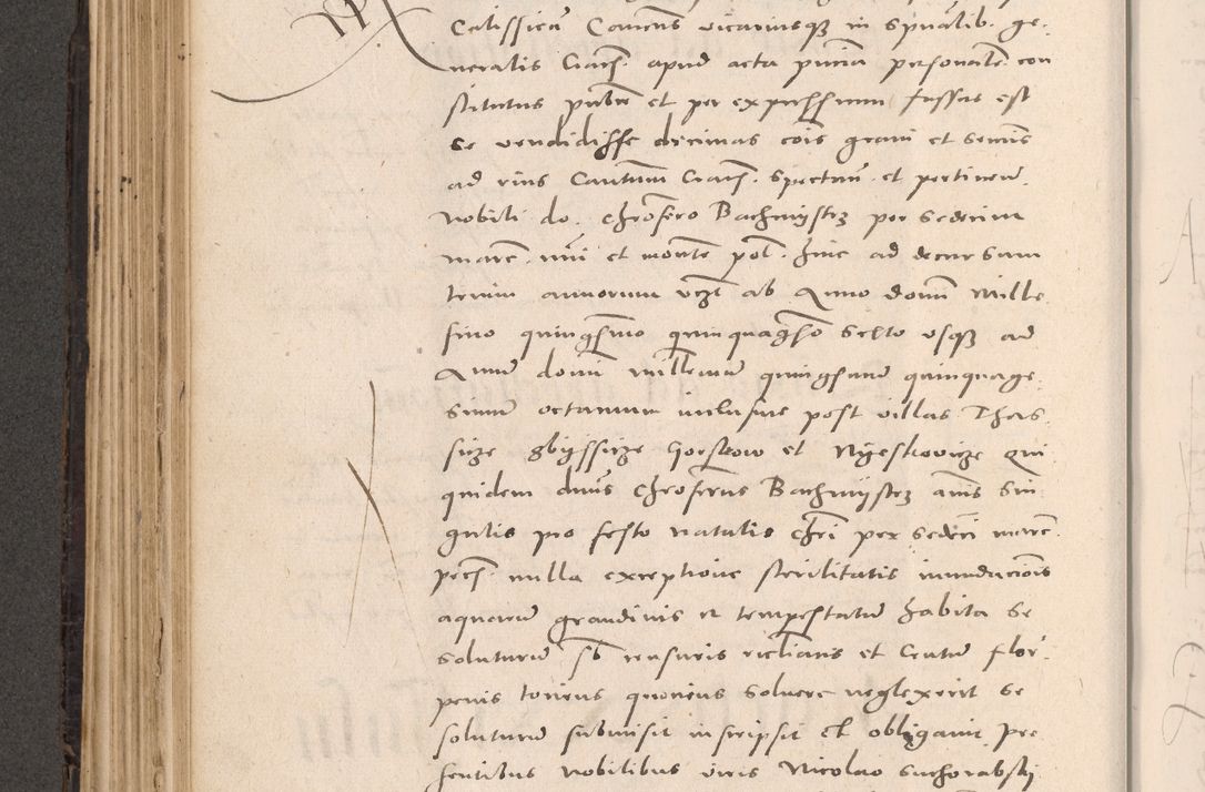 Zdjęcie nr 282 dla obiektu archiwalnego: Acta actorum causarum, sententiarum tam diffinitivarum quam interloquutoriarum, decretorum, obligationum, quietationum et constitutionum procuratorum coram reverendo domino Stanislao Schlomovski praeposito Calissiensi, archidiacono Sandecensi, canonico vicarioque in spiritualibus generali Cracocoviensi ad annum Domini millesimum quingentesimum quinquagesimum sextum, cuius indicatio quatuor decima, pontificatus sanctissimi in Christo patris domini Pauli divina providencia pape quarti anno ipsius