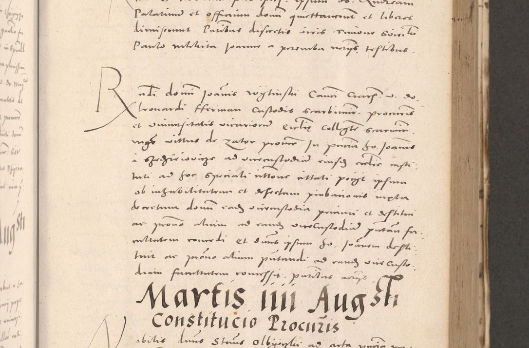 Zdjęcie nr 287 dla obiektu archiwalnego: Acta actorum causarum, sententiarum tam diffinitivarum quam interloquutoriarum, decretorum, obligationum, quietationum et constitutionum procuratorum coram reverendo domino Stanislao Schlomovski praeposito Calissiensi, archidiacono Sandecensi, canonico vicarioque in spiritualibus generali Cracocoviensi ad annum Domini millesimum quingentesimum quinquagesimum sextum, cuius indicatio quatuor decima, pontificatus sanctissimi in Christo patris domini Pauli divina providencia pape quarti anno ipsius