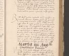 Zdjęcie nr 287 dla obiektu archiwalnego: Acta actorum causarum, sententiarum tam diffinitivarum quam interloquutoriarum, decretorum, obligationum, quietationum et constitutionum procuratorum coram reverendo domino Stanislao Schlomovski praeposito Calissiensi, archidiacono Sandecensi, canonico vicarioque in spiritualibus generali Cracocoviensi ad annum Domini millesimum quingentesimum quinquagesimum sextum, cuius indicatio quatuor decima, pontificatus sanctissimi in Christo patris domini Pauli divina providencia pape quarti anno ipsius