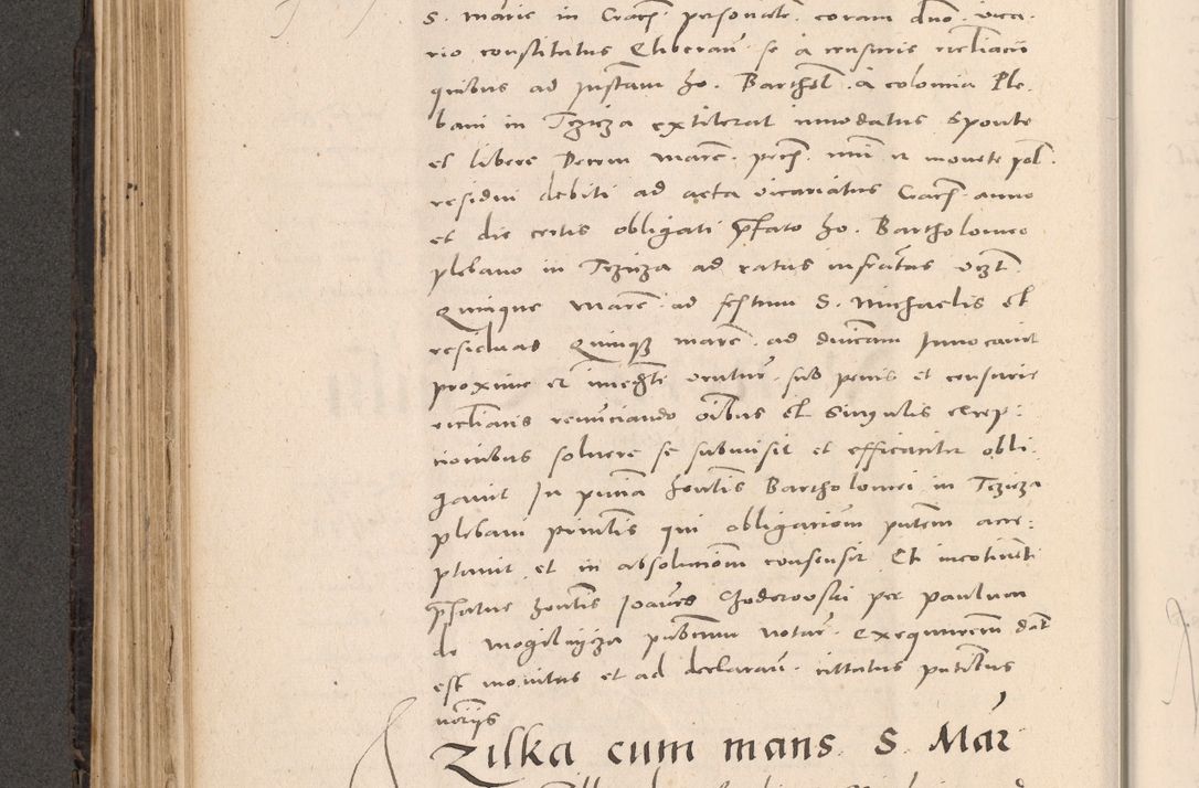 Zdjęcie nr 264 dla obiektu archiwalnego: Acta actorum causarum, sententiarum tam diffinitivarum quam interloquutoriarum, decretorum, obligationum, quietationum et constitutionum procuratorum coram reverendo domino Stanislao Schlomovski praeposito Calissiensi, archidiacono Sandecensi, canonico vicarioque in spiritualibus generali Cracocoviensi ad annum Domini millesimum quingentesimum quinquagesimum sextum, cuius indicatio quatuor decima, pontificatus sanctissimi in Christo patris domini Pauli divina providencia pape quarti anno ipsius