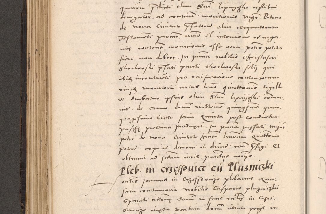 Zdjęcie nr 258 dla obiektu archiwalnego: Acta actorum causarum, sententiarum tam diffinitivarum quam interloquutoriarum, decretorum, obligationum, quietationum et constitutionum procuratorum coram reverendo domino Stanislao Schlomovski praeposito Calissiensi, archidiacono Sandecensi, canonico vicarioque in spiritualibus generali Cracocoviensi ad annum Domini millesimum quingentesimum quinquagesimum sextum, cuius indicatio quatuor decima, pontificatus sanctissimi in Christo patris domini Pauli divina providencia pape quarti anno ipsius