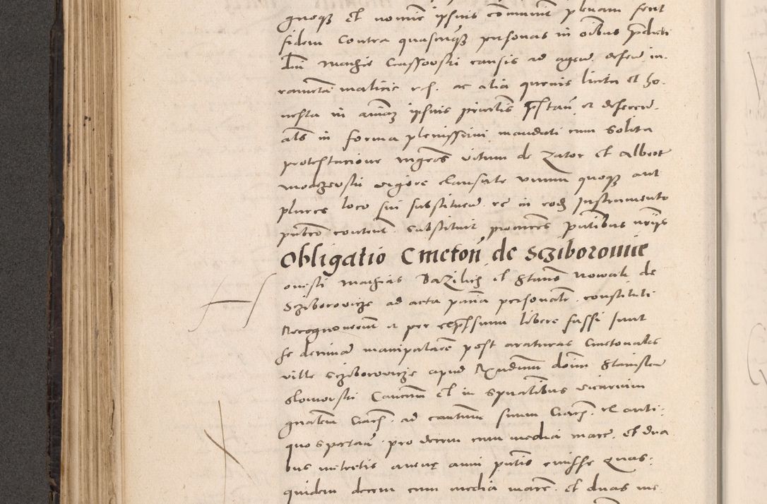 Zdjęcie nr 254 dla obiektu archiwalnego: Acta actorum causarum, sententiarum tam diffinitivarum quam interloquutoriarum, decretorum, obligationum, quietationum et constitutionum procuratorum coram reverendo domino Stanislao Schlomovski praeposito Calissiensi, archidiacono Sandecensi, canonico vicarioque in spiritualibus generali Cracocoviensi ad annum Domini millesimum quingentesimum quinquagesimum sextum, cuius indicatio quatuor decima, pontificatus sanctissimi in Christo patris domini Pauli divina providencia pape quarti anno ipsius