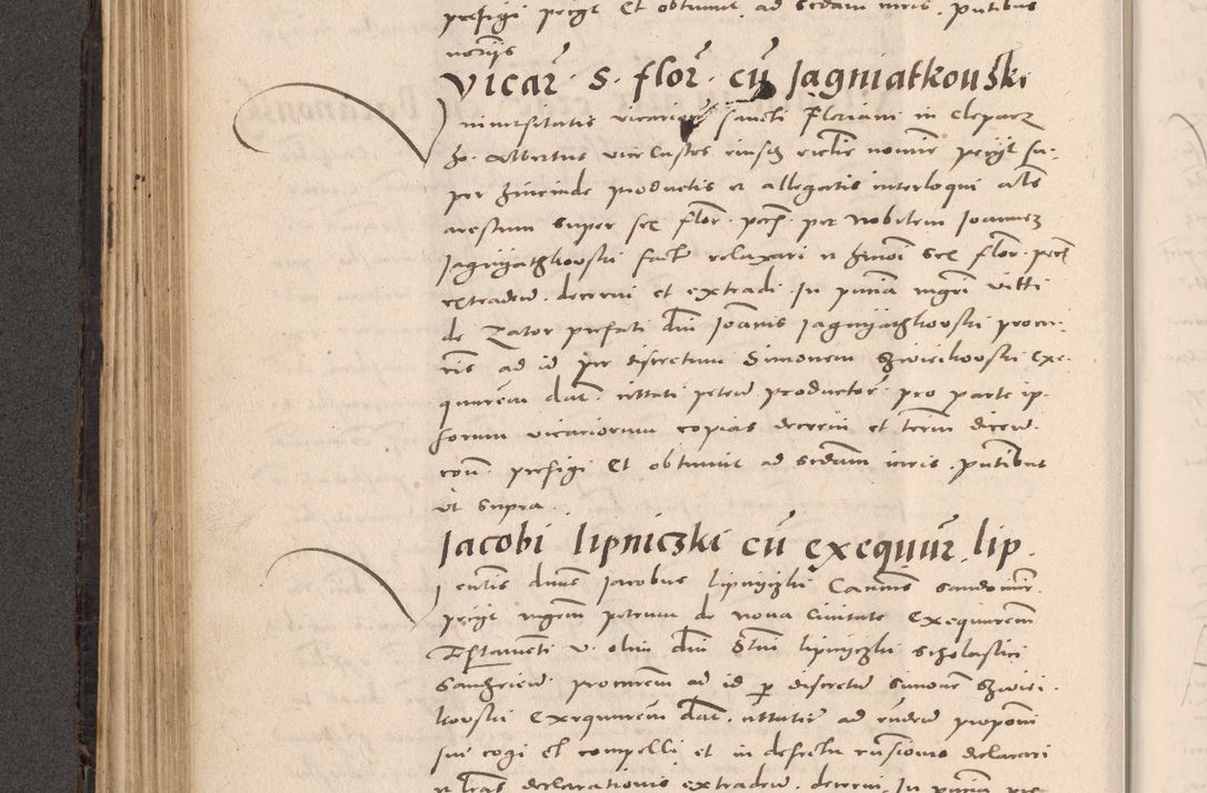 Zdjęcie nr 244 dla obiektu archiwalnego: Acta actorum causarum, sententiarum tam diffinitivarum quam interloquutoriarum, decretorum, obligationum, quietationum et constitutionum procuratorum coram reverendo domino Stanislao Schlomovski praeposito Calissiensi, archidiacono Sandecensi, canonico vicarioque in spiritualibus generali Cracocoviensi ad annum Domini millesimum quingentesimum quinquagesimum sextum, cuius indicatio quatuor decima, pontificatus sanctissimi in Christo patris domini Pauli divina providencia pape quarti anno ipsius