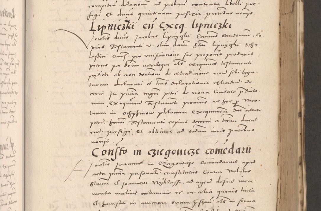 Zdjęcie nr 245 dla obiektu archiwalnego: Acta actorum causarum, sententiarum tam diffinitivarum quam interloquutoriarum, decretorum, obligationum, quietationum et constitutionum procuratorum coram reverendo domino Stanislao Schlomovski praeposito Calissiensi, archidiacono Sandecensi, canonico vicarioque in spiritualibus generali Cracocoviensi ad annum Domini millesimum quingentesimum quinquagesimum sextum, cuius indicatio quatuor decima, pontificatus sanctissimi in Christo patris domini Pauli divina providencia pape quarti anno ipsius