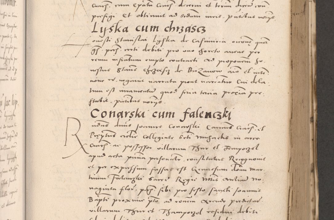 Zdjęcie nr 241 dla obiektu archiwalnego: Acta actorum causarum, sententiarum tam diffinitivarum quam interloquutoriarum, decretorum, obligationum, quietationum et constitutionum procuratorum coram reverendo domino Stanislao Schlomovski praeposito Calissiensi, archidiacono Sandecensi, canonico vicarioque in spiritualibus generali Cracocoviensi ad annum Domini millesimum quingentesimum quinquagesimum sextum, cuius indicatio quatuor decima, pontificatus sanctissimi in Christo patris domini Pauli divina providencia pape quarti anno ipsius