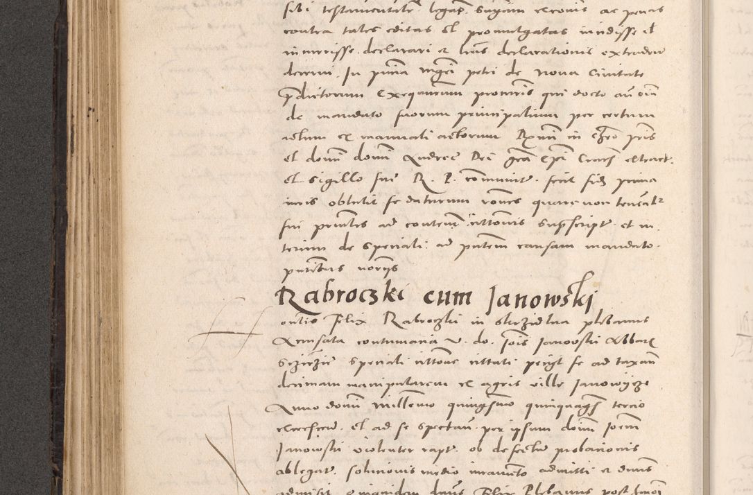 Zdjęcie nr 236 dla obiektu archiwalnego: Acta actorum causarum, sententiarum tam diffinitivarum quam interloquutoriarum, decretorum, obligationum, quietationum et constitutionum procuratorum coram reverendo domino Stanislao Schlomovski praeposito Calissiensi, archidiacono Sandecensi, canonico vicarioque in spiritualibus generali Cracocoviensi ad annum Domini millesimum quingentesimum quinquagesimum sextum, cuius indicatio quatuor decima, pontificatus sanctissimi in Christo patris domini Pauli divina providencia pape quarti anno ipsius