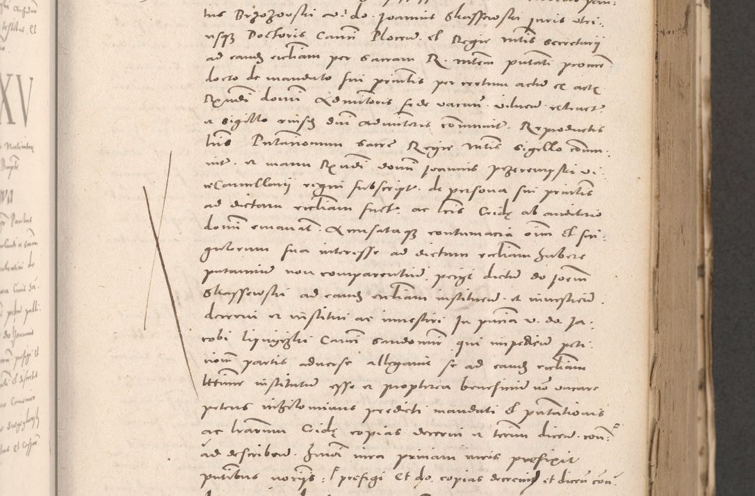 Zdjęcie nr 235 dla obiektu archiwalnego: Acta actorum causarum, sententiarum tam diffinitivarum quam interloquutoriarum, decretorum, obligationum, quietationum et constitutionum procuratorum coram reverendo domino Stanislao Schlomovski praeposito Calissiensi, archidiacono Sandecensi, canonico vicarioque in spiritualibus generali Cracocoviensi ad annum Domini millesimum quingentesimum quinquagesimum sextum, cuius indicatio quatuor decima, pontificatus sanctissimi in Christo patris domini Pauli divina providencia pape quarti anno ipsius